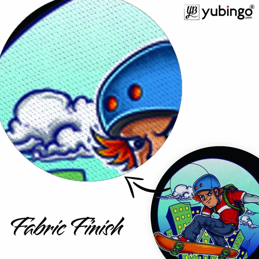 Cool City Boy Mouse Pad (Round)-Image3