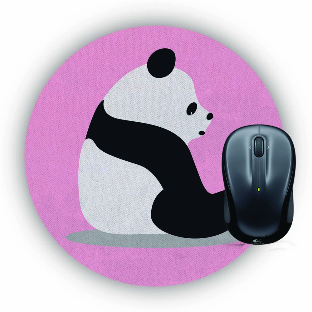 Cute Panda Mouse Pad (Round)