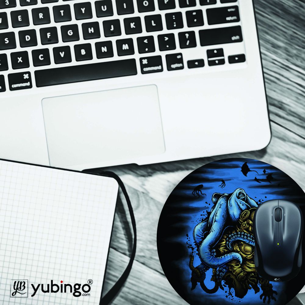 Deep Water Mystery Mouse Pad (Round)-Image4