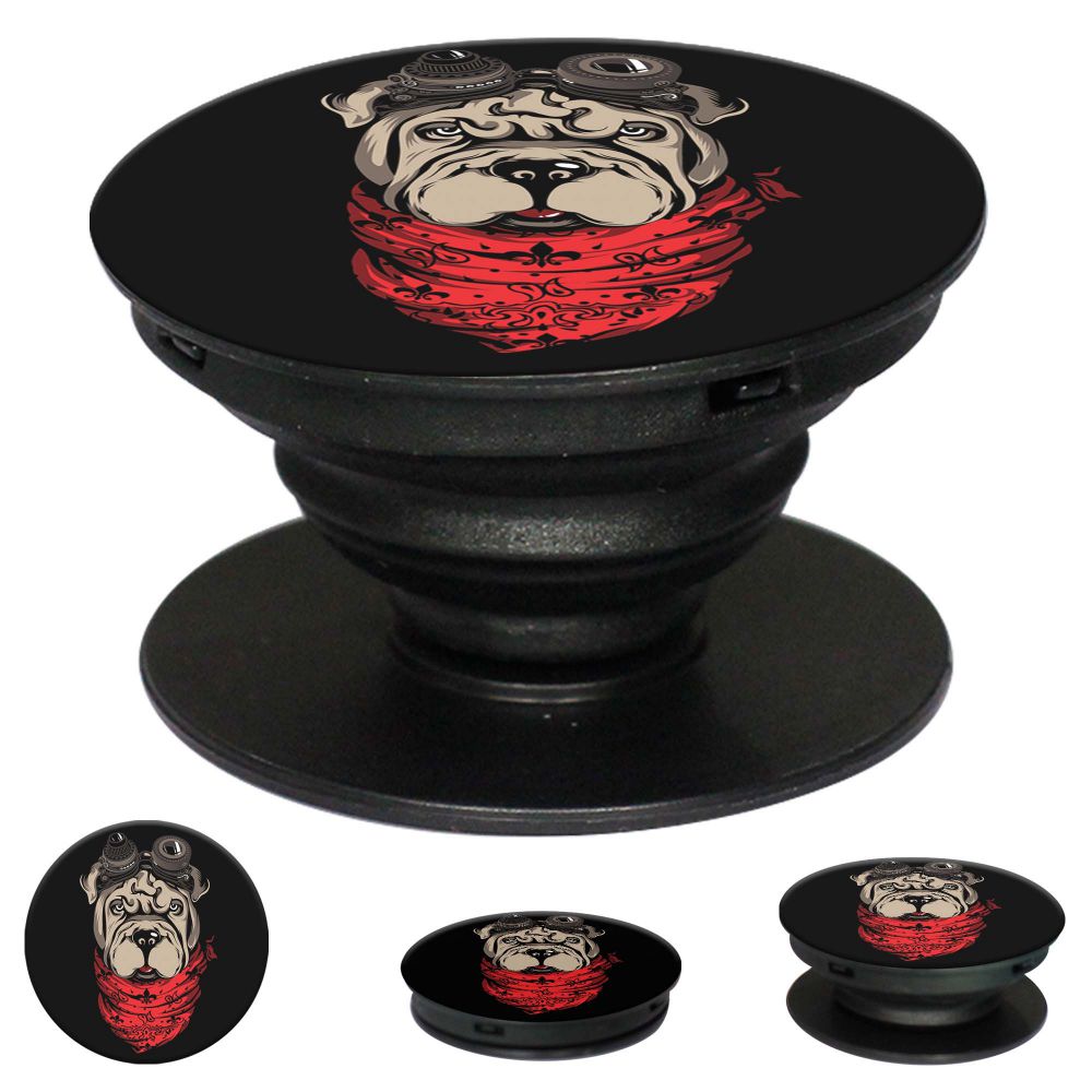 Dog Punk Mobile Grip Stand (Black)-Image2