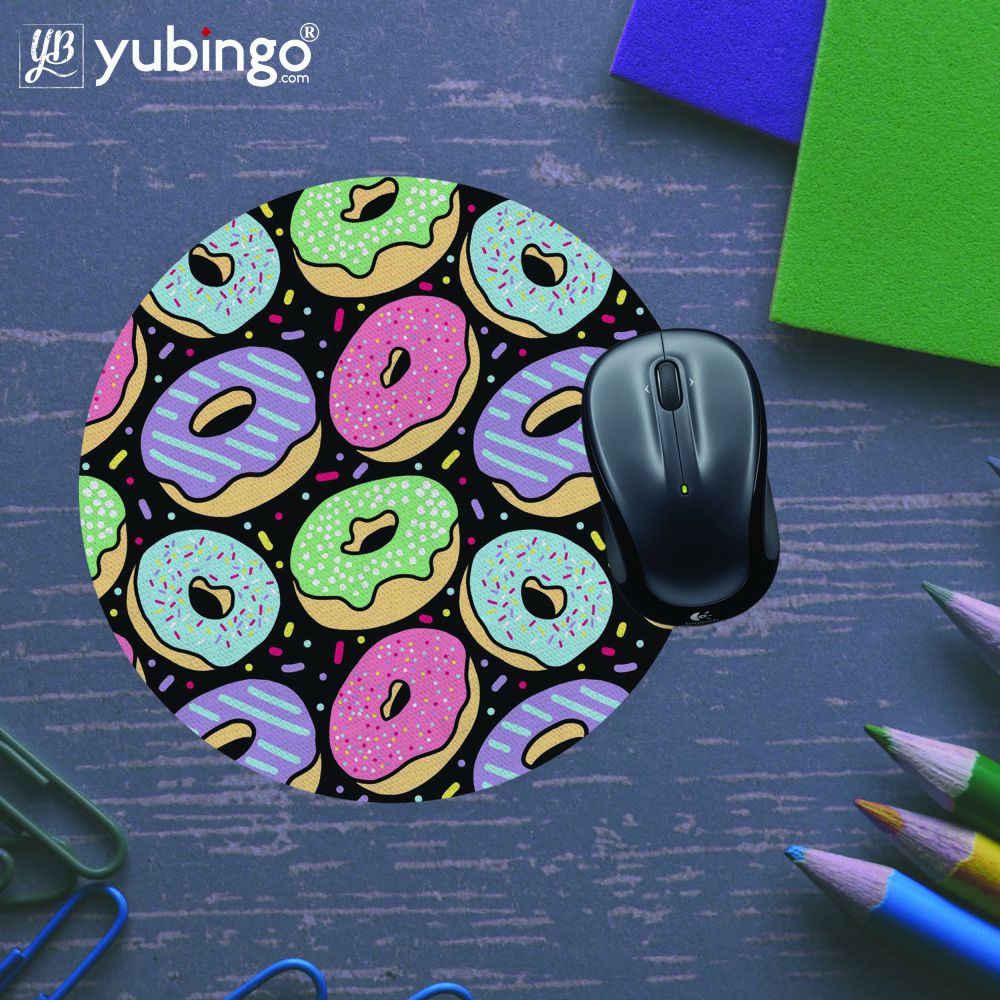 Donuts Mouse Pad (Round)-Image5