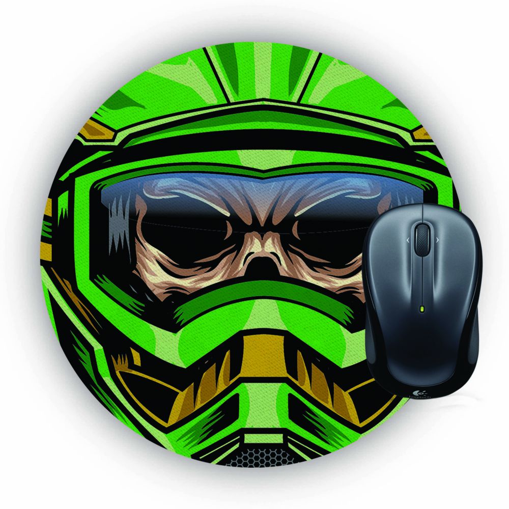 Driving Skull Mouse Pad (Round)