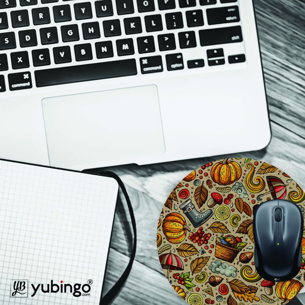 Foodie Delight Mouse Pad (Round)-Image4