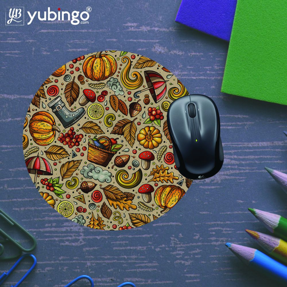 Foodie Delight Mouse Pad (Round)-Image5