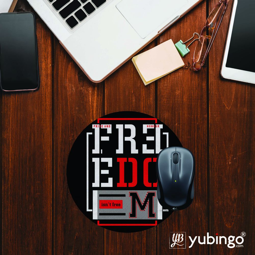 Freedom Isn't Free Mouse Pad (Round)-Image2