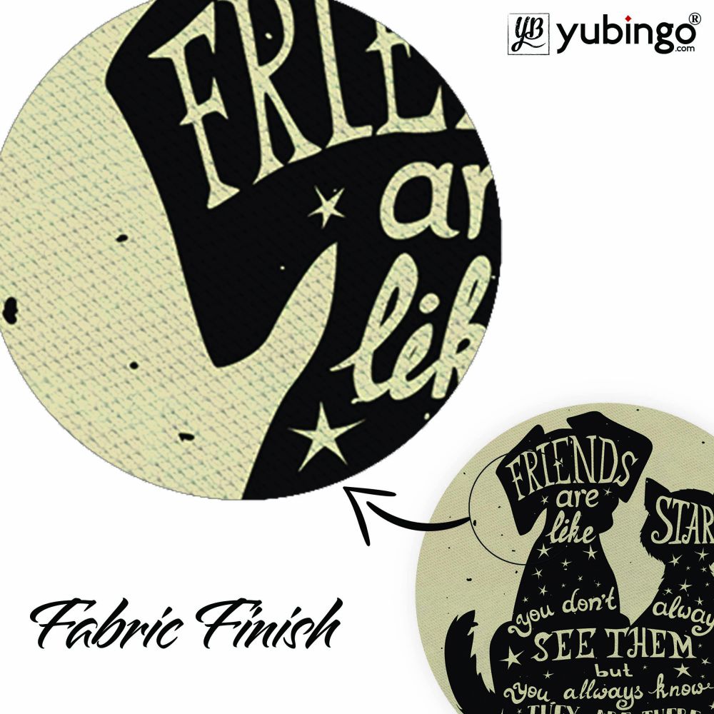 Friends are Like Star Mouse Pad (Round)-Image3