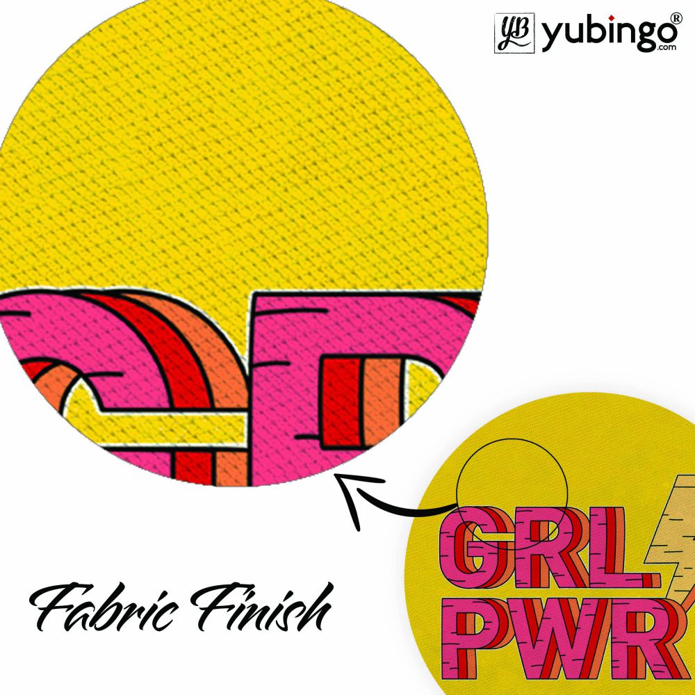 Girl Power Mouse Pad (Round)-Image3