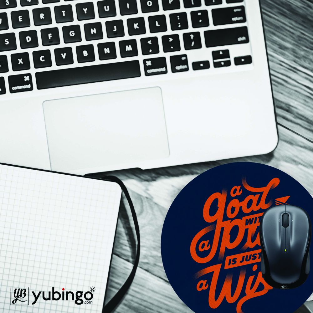 Goal and Wish Mouse Pad (Round)-Image4