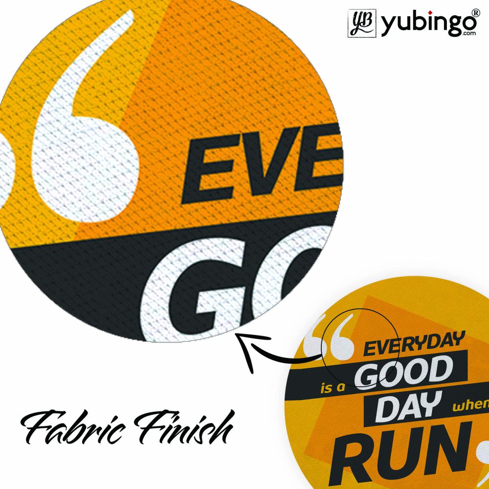 Good Day to Run Mouse Pad (Round)-Image3