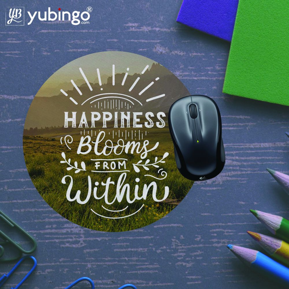 Happiness Within Mouse Pad (Round)-Image5