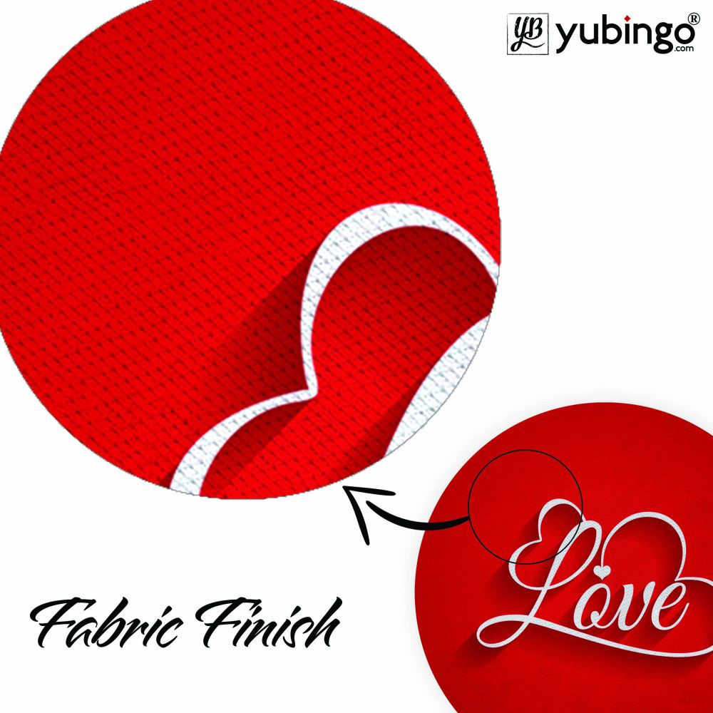 Heart with Love Mouse Pad (Round)-Image3