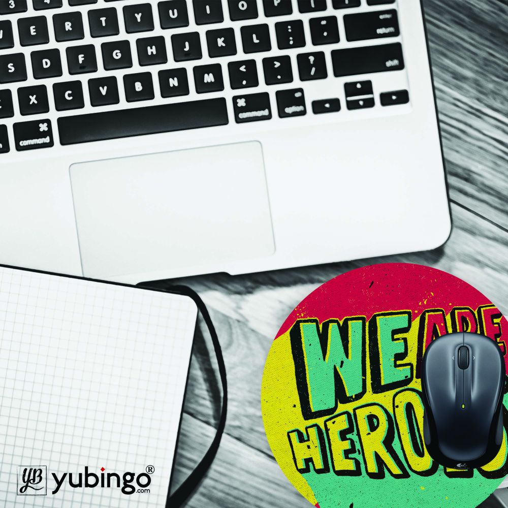 Heroes Mouse Pad (Round)-Image4