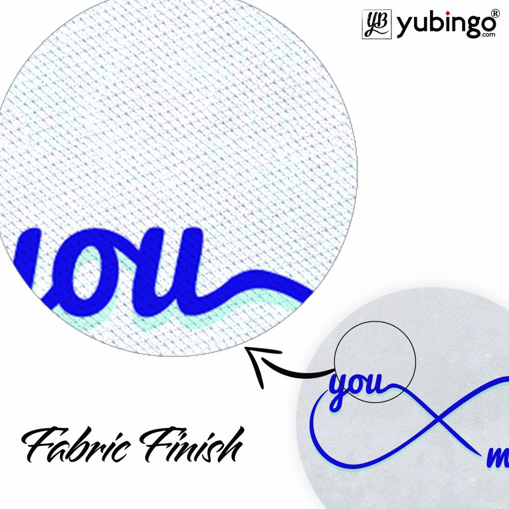 Infinite You and Me Mouse Pad (Round)-Image3