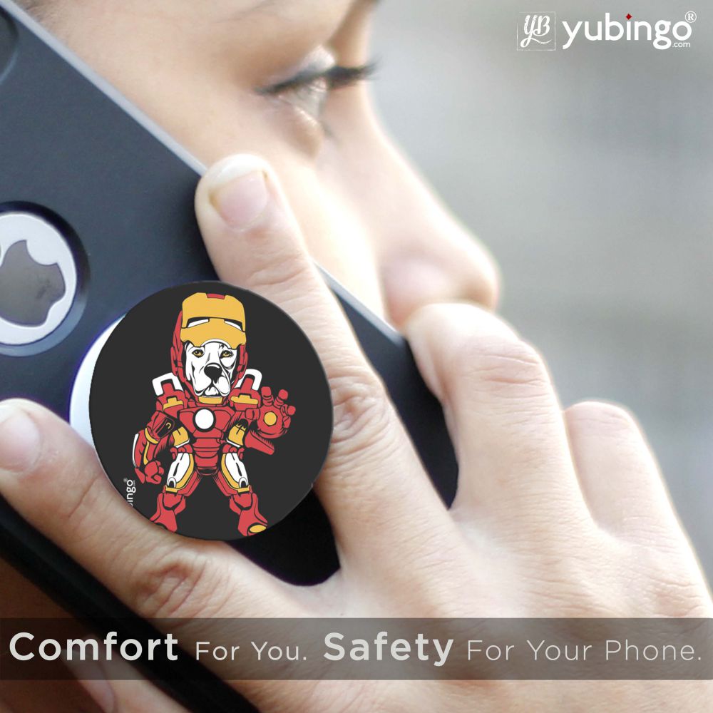 Iron Dog Mobile Grip Stand (Black)-Image6