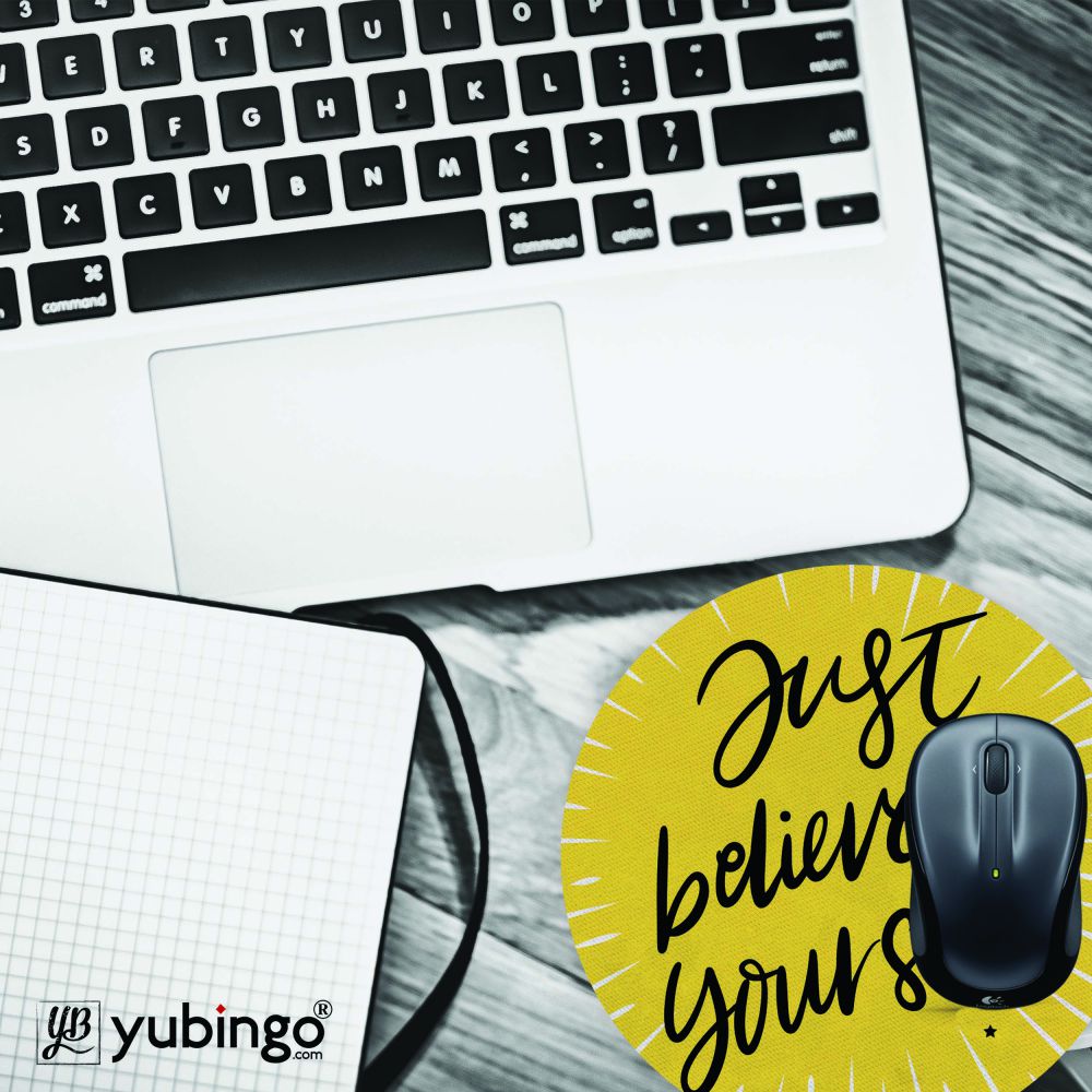 Just Believe Mouse Pad (Round)-Image4