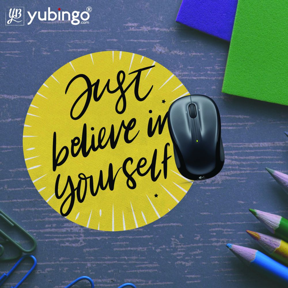 Just Believe Mouse Pad (Round)-Image5