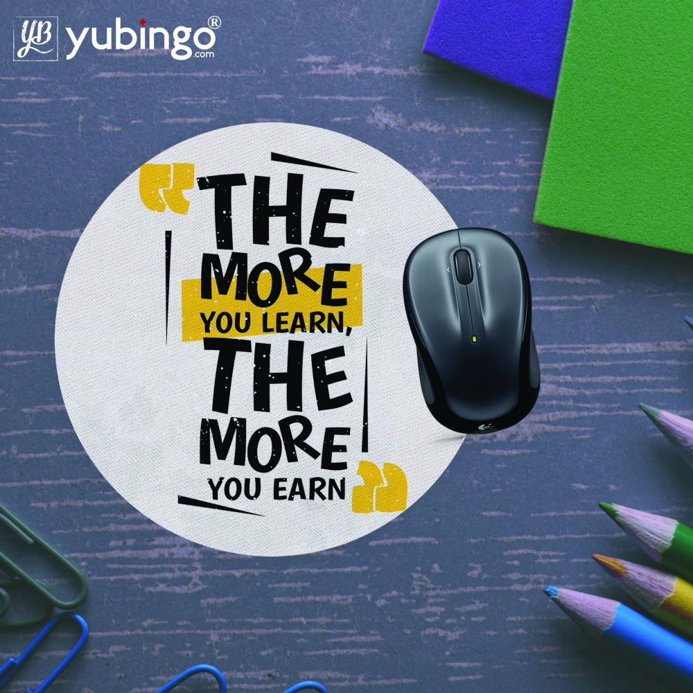 Learn and Earn Mouse Pad (Round)-Image5