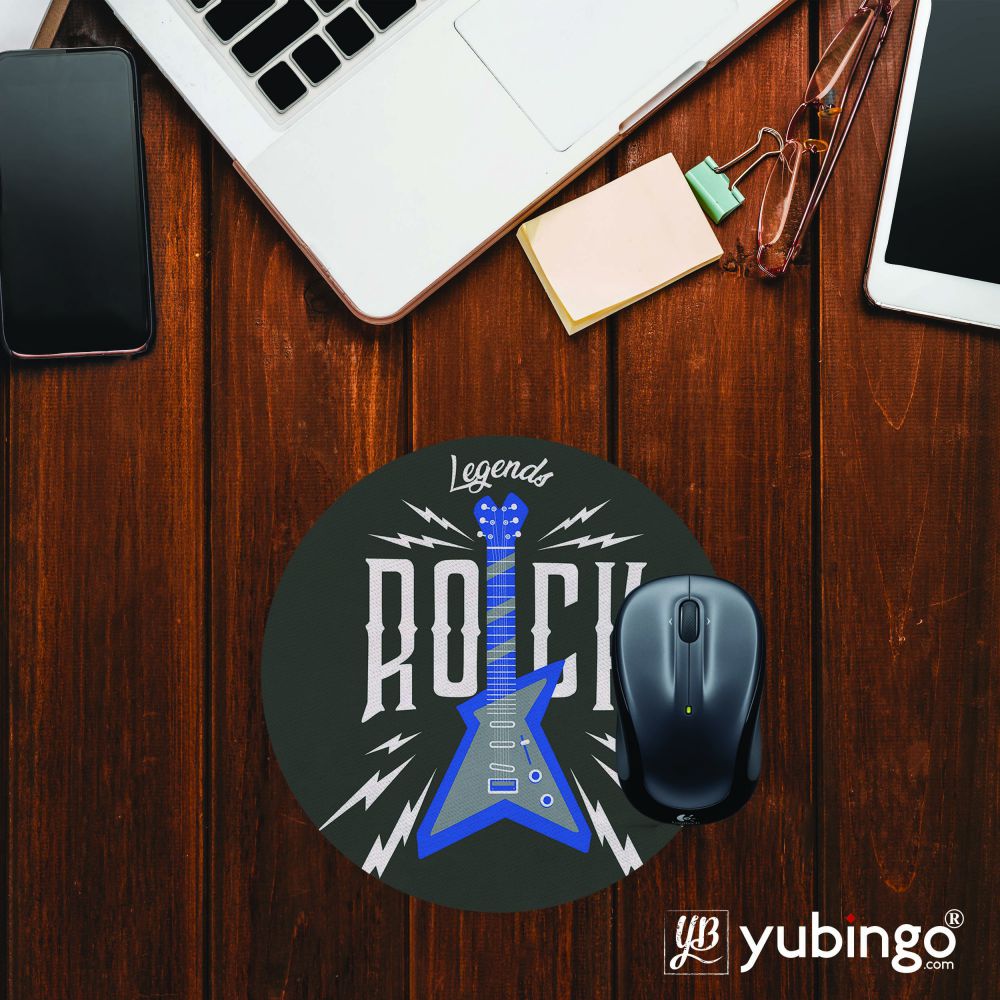 Legends Rock Mouse Pad (Round)-Image2