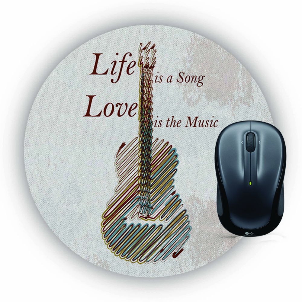 Life is a Song Mouse Pad (Round)