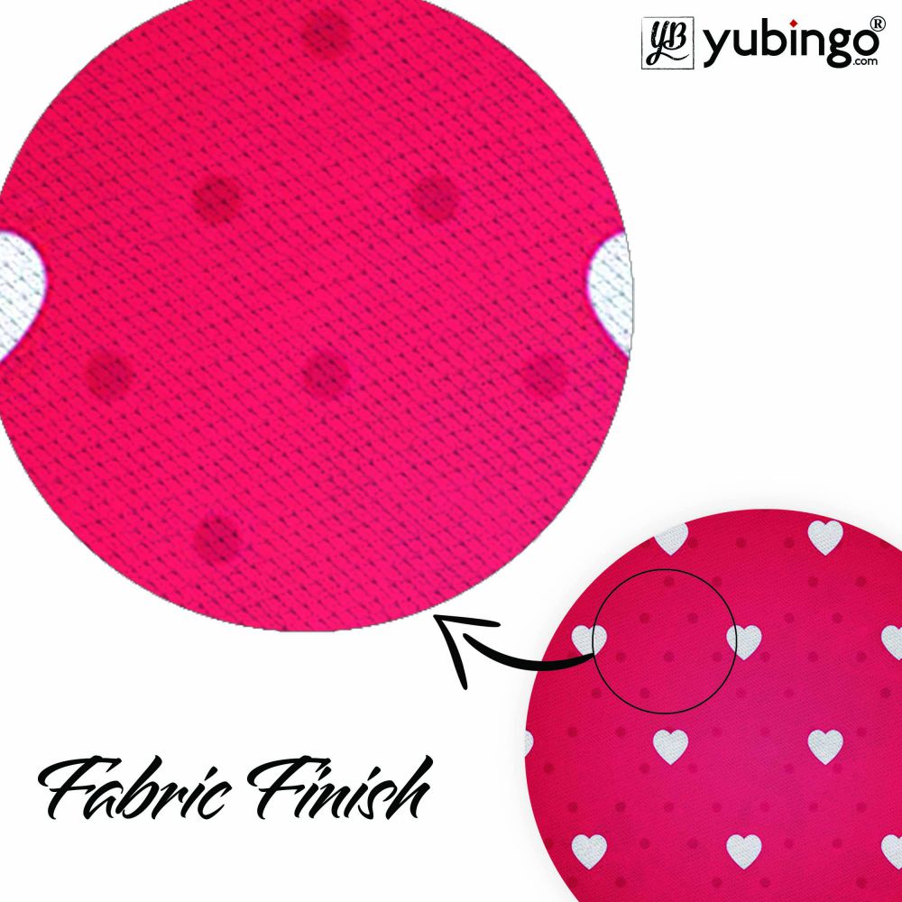 Little Hearts Mouse Pad (Round)-Image3