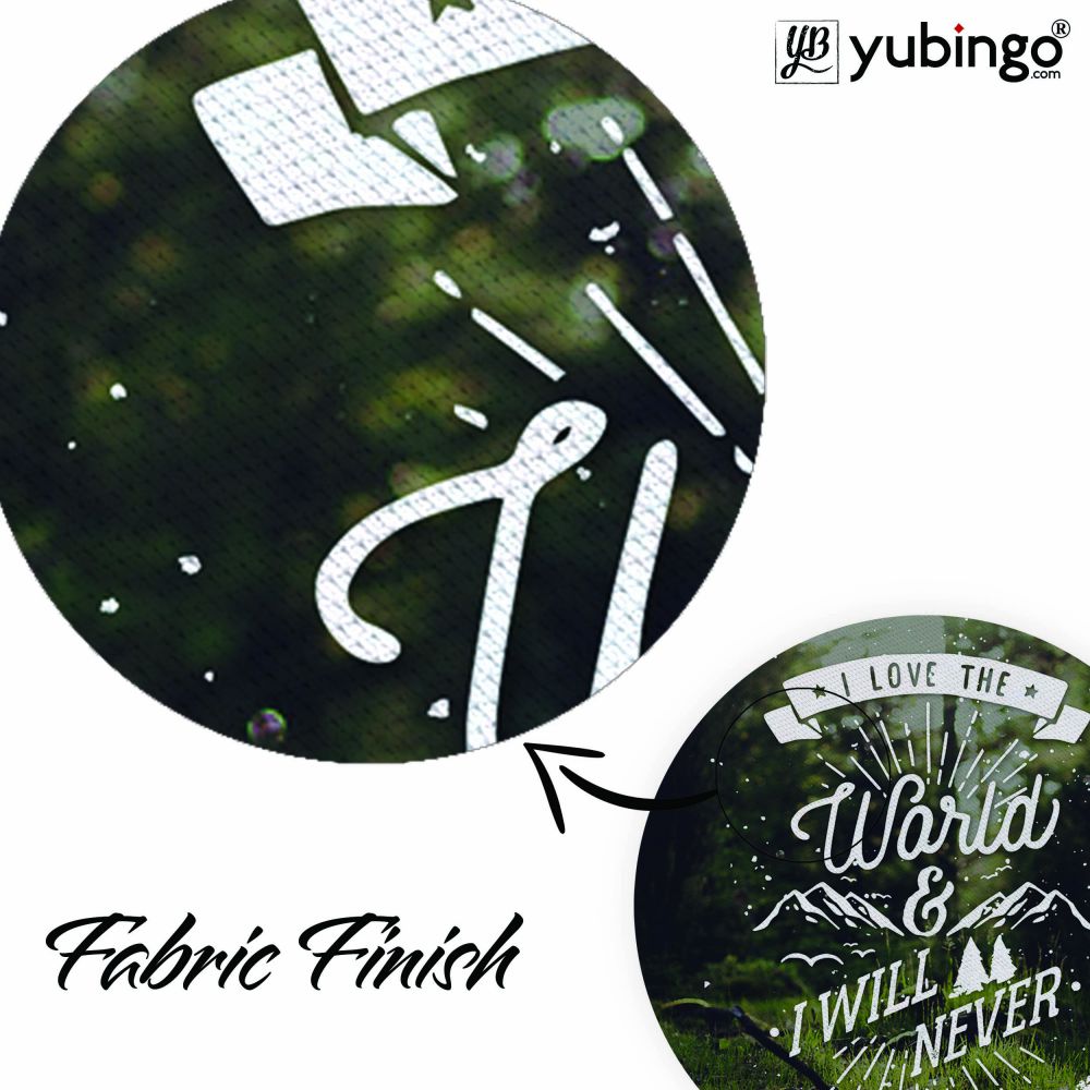 Love the World Mouse Pad (Round)-Image3