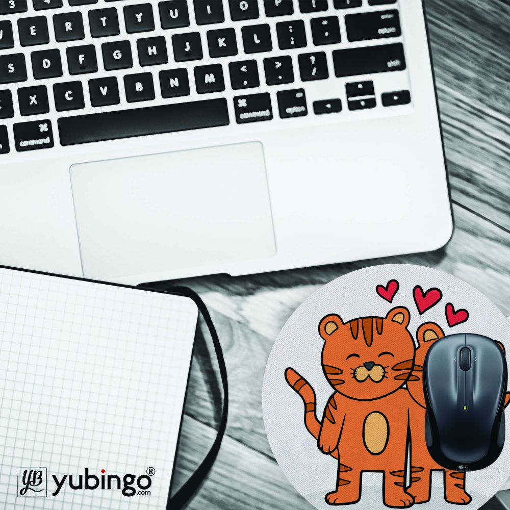 Loving cats Mouse Pad (Round)-Image4