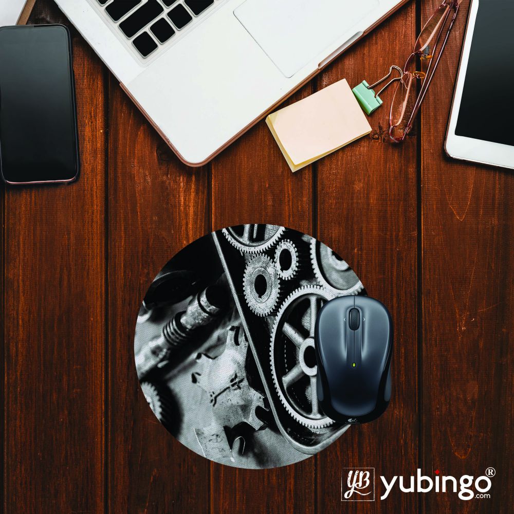 Machinery Mouse Pad (Round)-Image2
