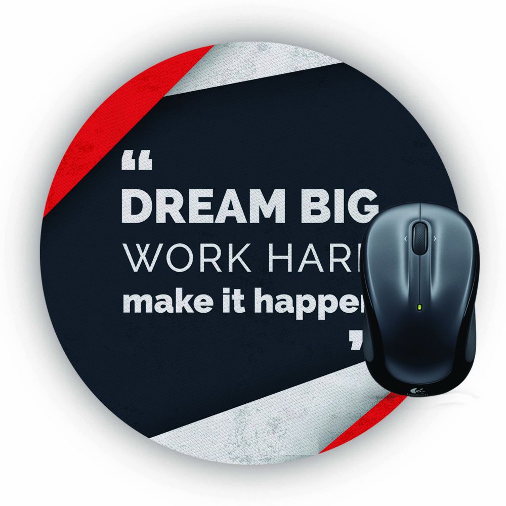 Make It Happen Mouse Pad (Round)