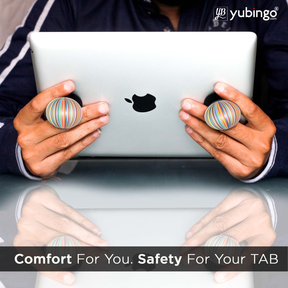 Multicolor Pattern Mobile Grip Stand (Black)-Image5