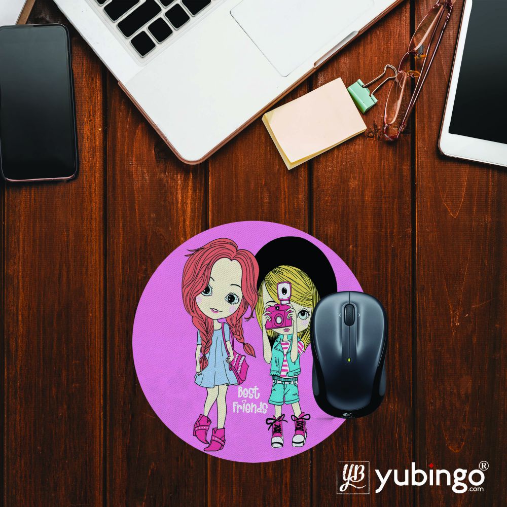 My Best Friends Mouse Pad (Round)-Image2