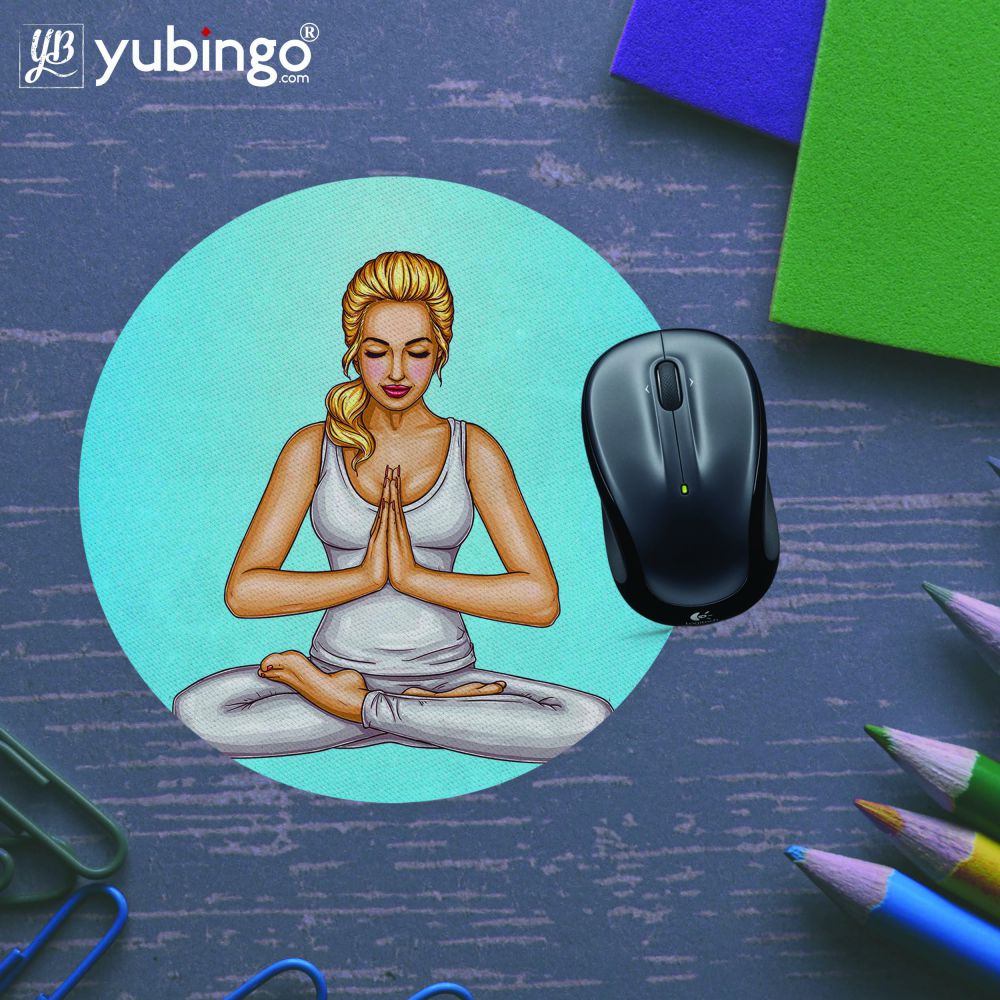 Namaste Mouse Pad (Round)-Image5