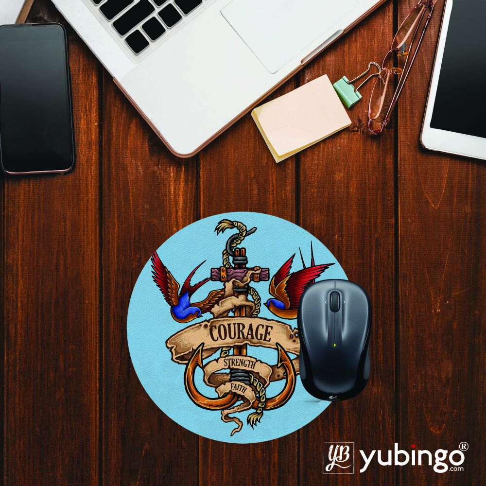 Nautical Spirit Mouse Pad (Round)-Image2