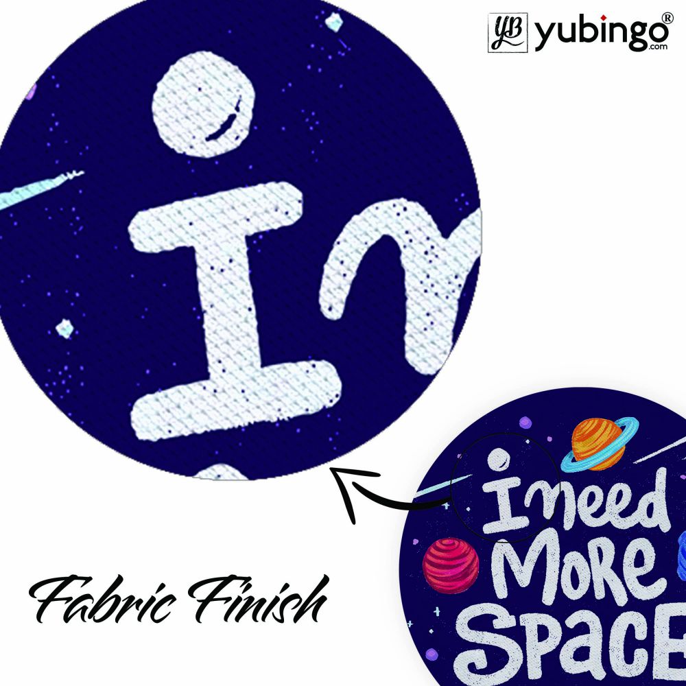 Need More Space Mouse Pad (Round)-Image3