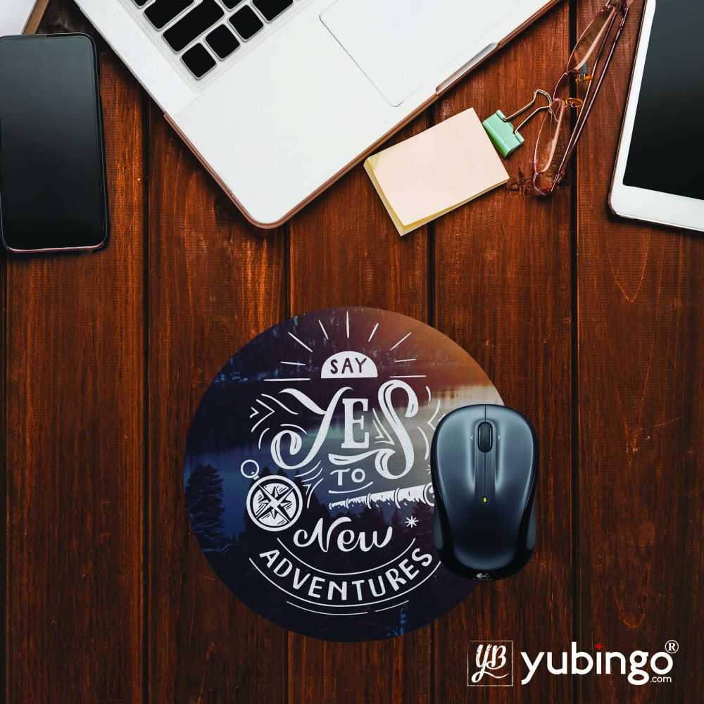 New Adventures Mouse Pad (Round)-Image2