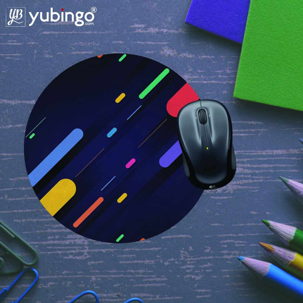 Oval Style Pattern Mouse Pad (Round)-Image5