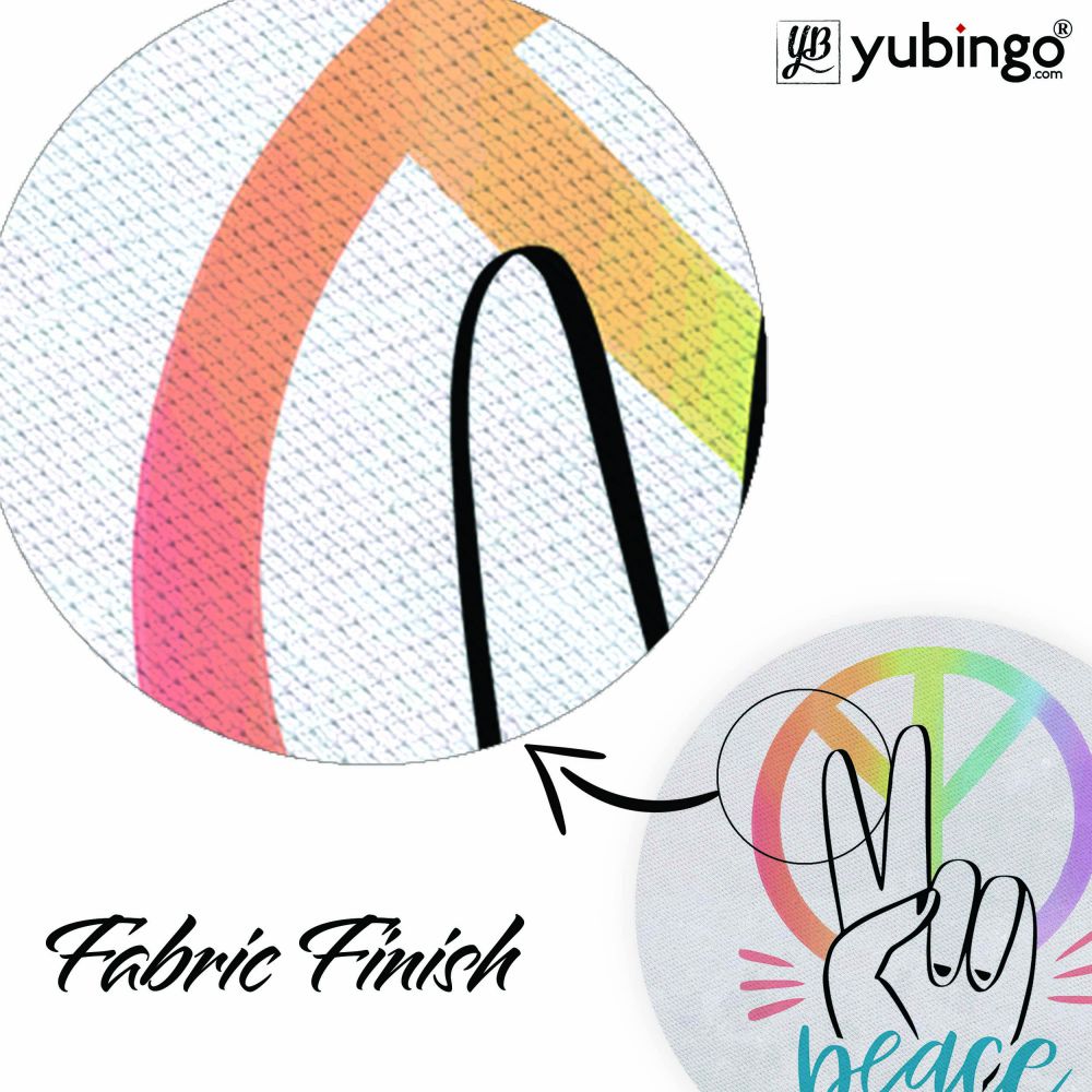 Peace Mouse Pad (Round)-Image3