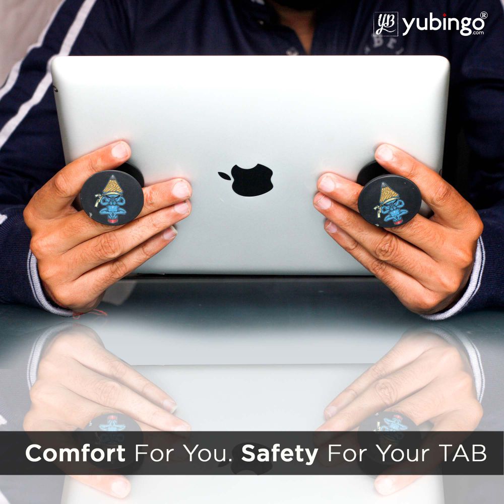 Pencil Monk Mobile Grip Stand (Black)-Image5