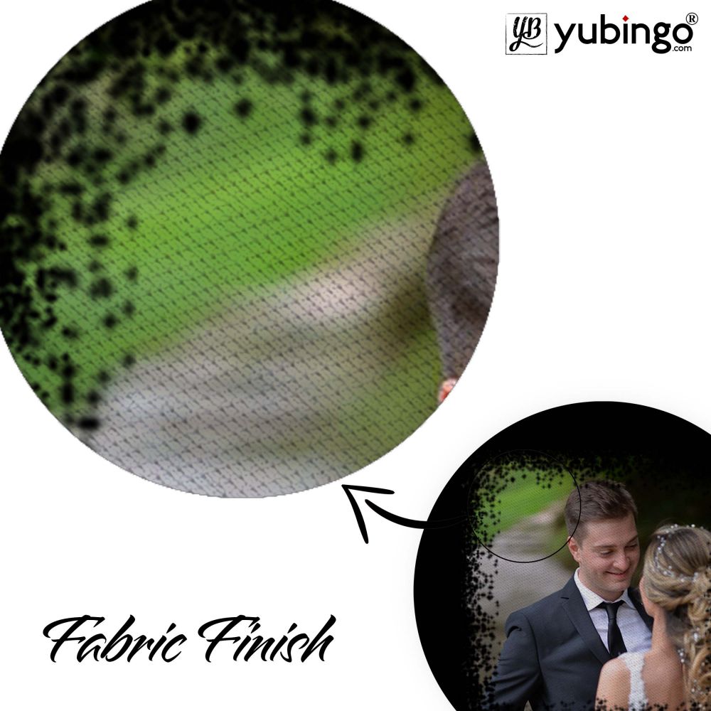 Photo in Grunge Finish Mouse Pad (Round)-Image3