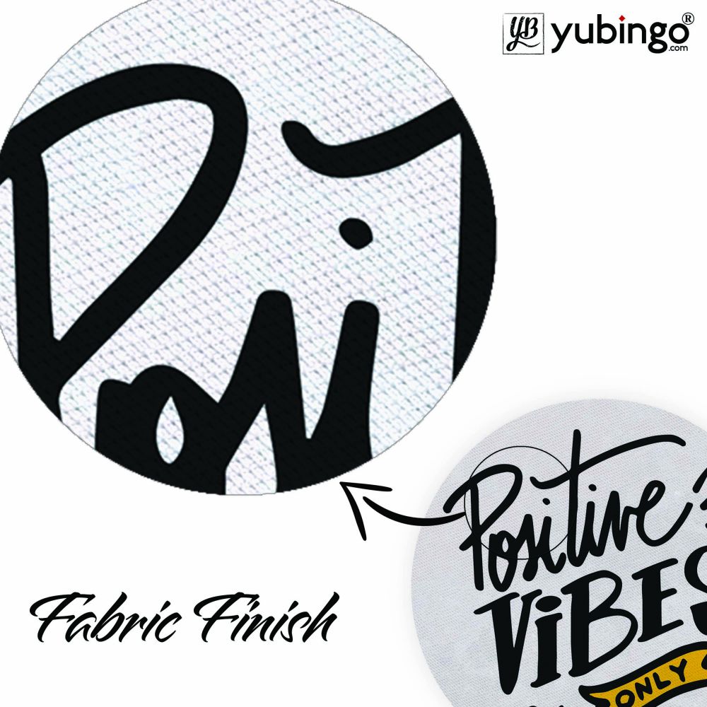 Positive Vibes Only Mouse Pad (Round)-Image3