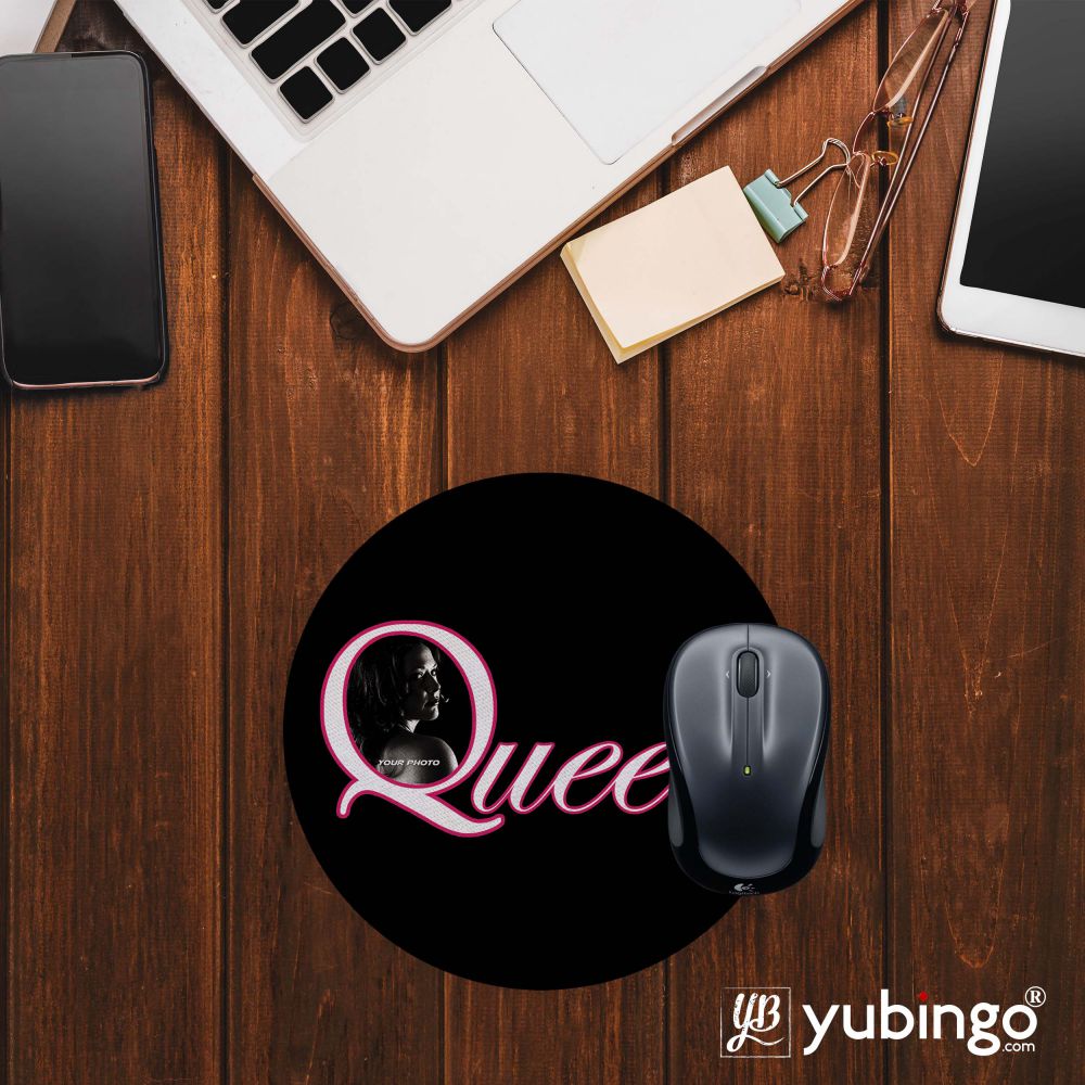 Queen's Photo Mouse Pad (Round)-Image2
