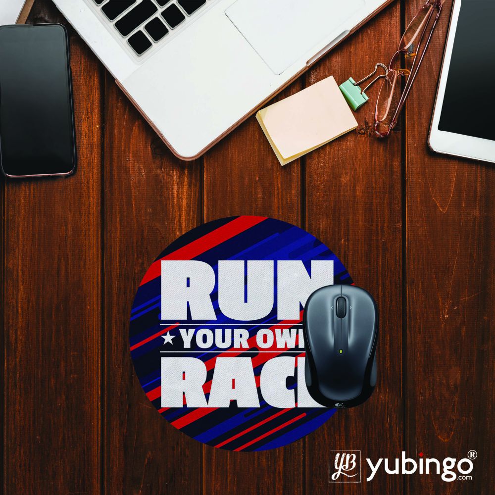 Run Own Race Mouse Pad (Round)-Image2