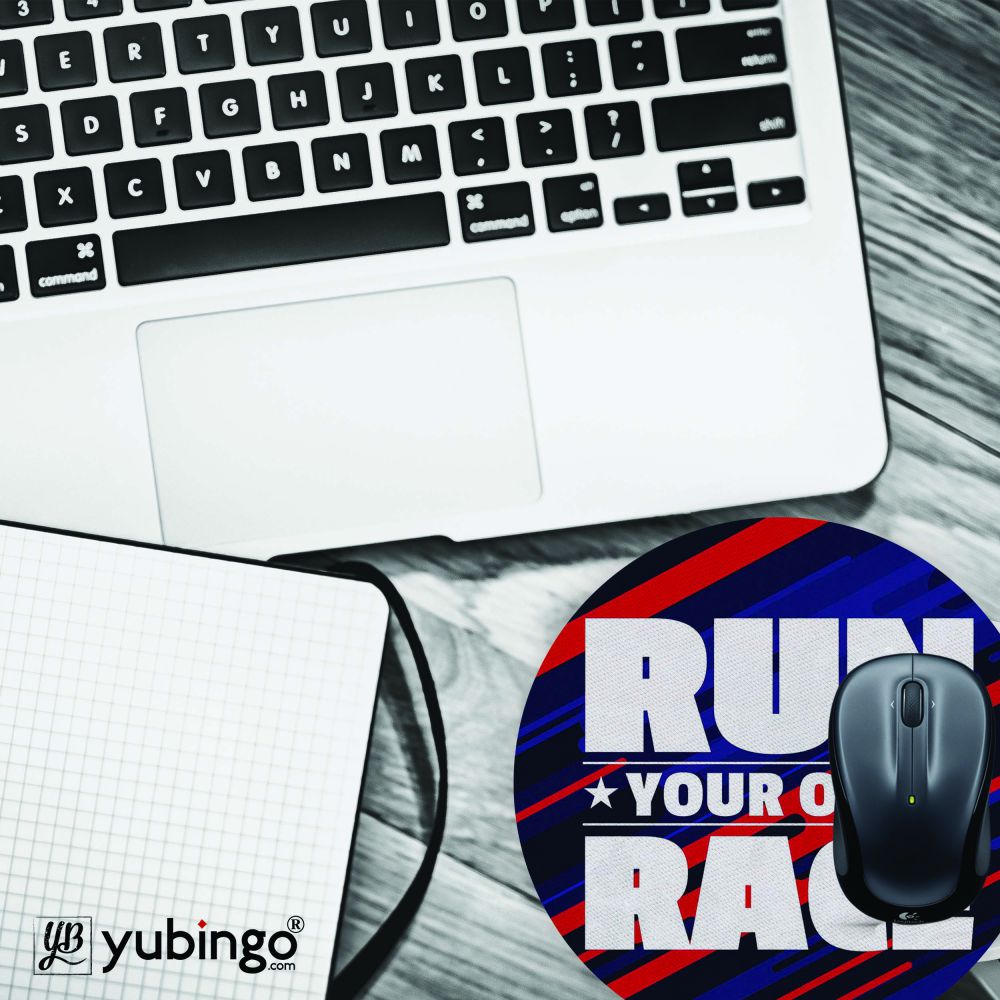 Run Own Race Mouse Pad (Round)-Image4