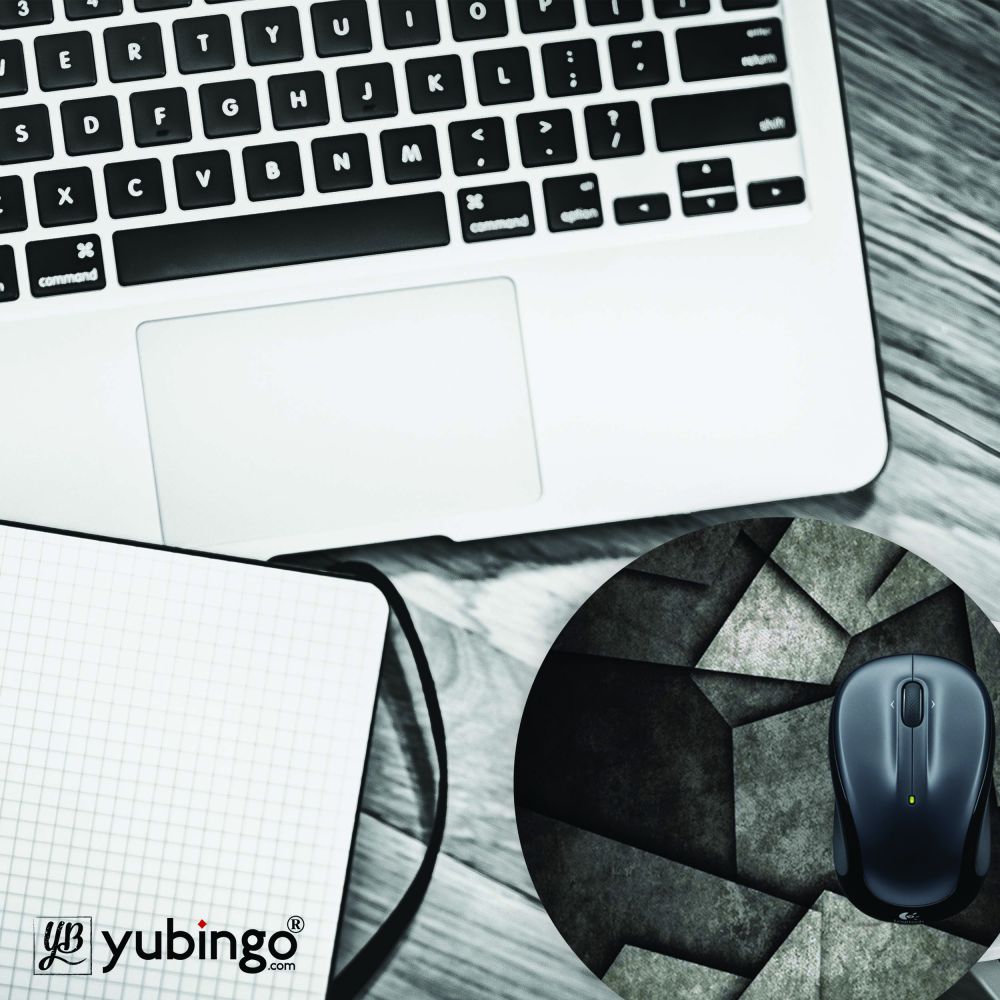 Shades Of Grey Mouse Pad (Round)-Image4