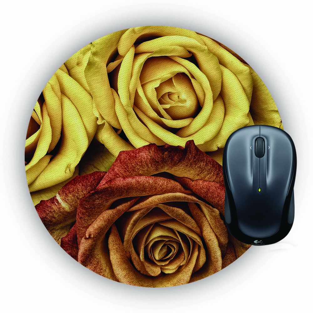 So Many Rose Mouse Pad (Round)