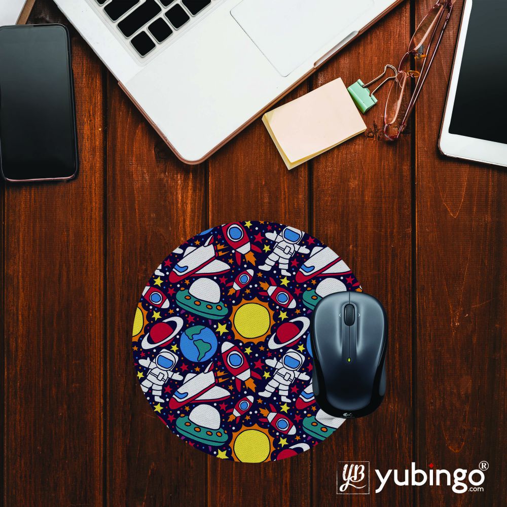 Space Journey Mouse Pad (Round)-Image2