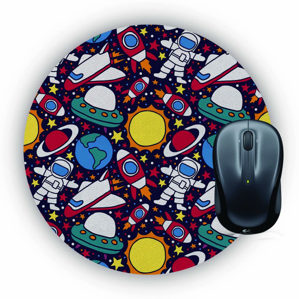 Space Journey Mouse Pad (Round)