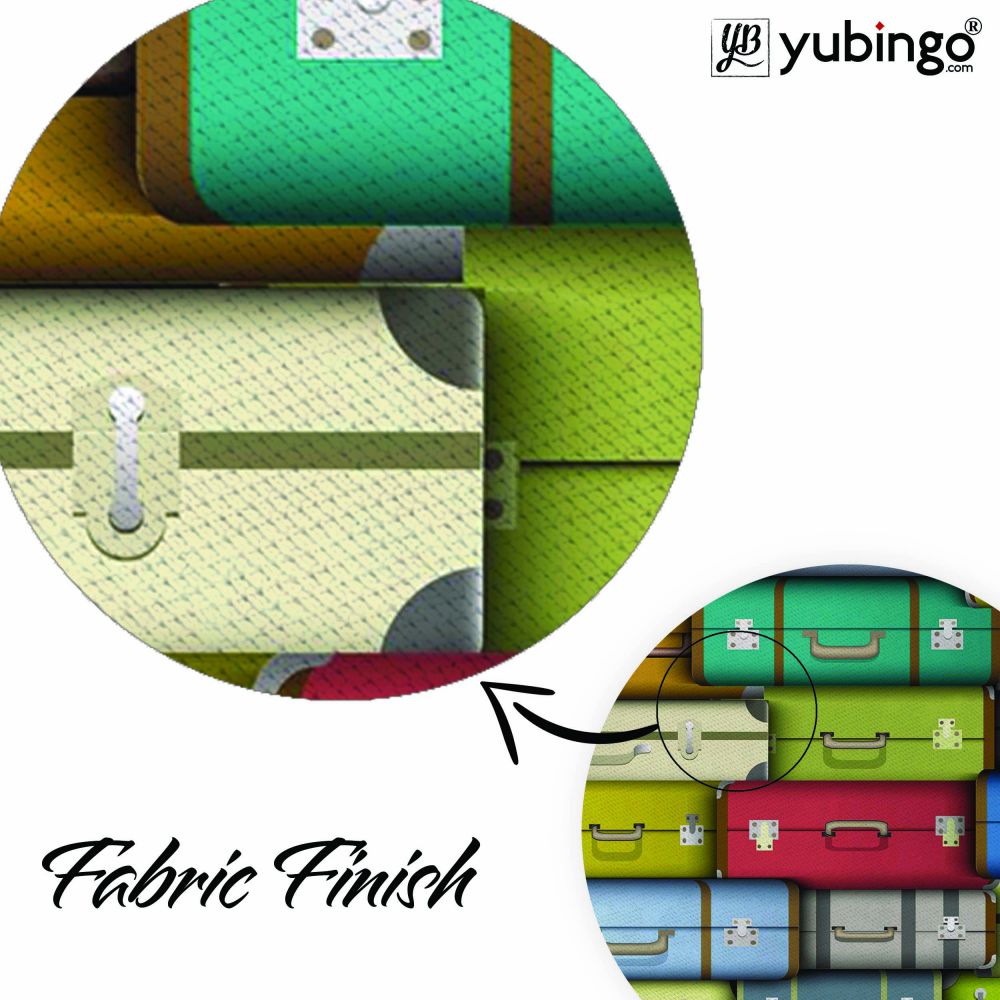 Suitcases Mouse Pad (Round)-Image3
