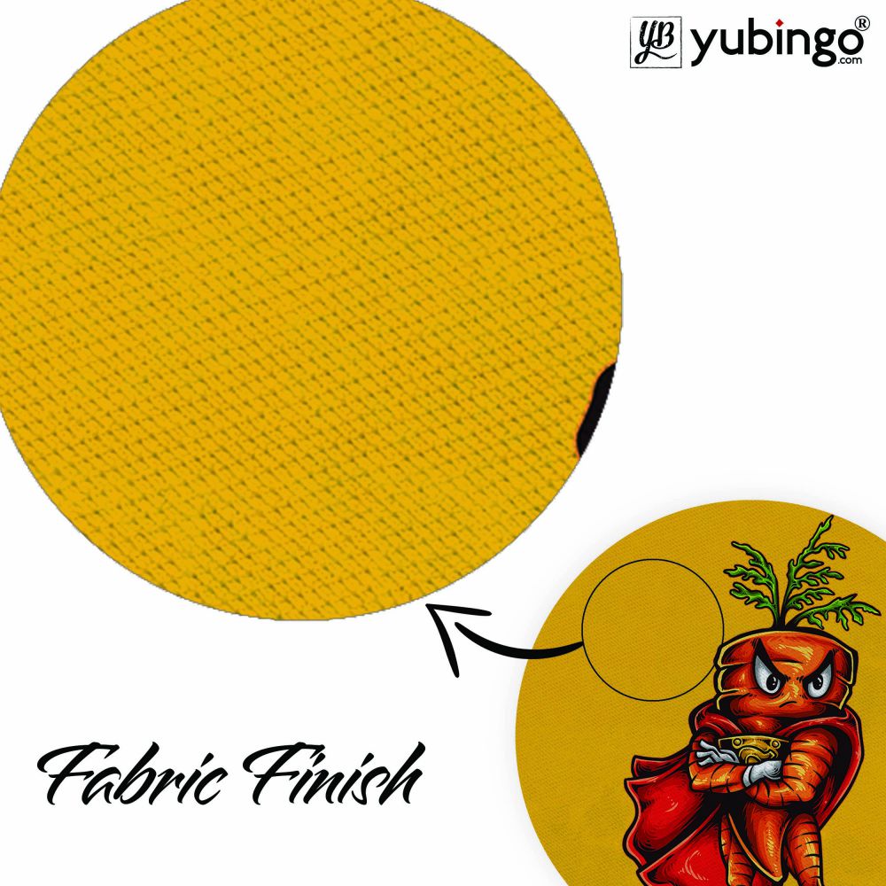 Super Carrot Mouse Pad (Round)-Image3