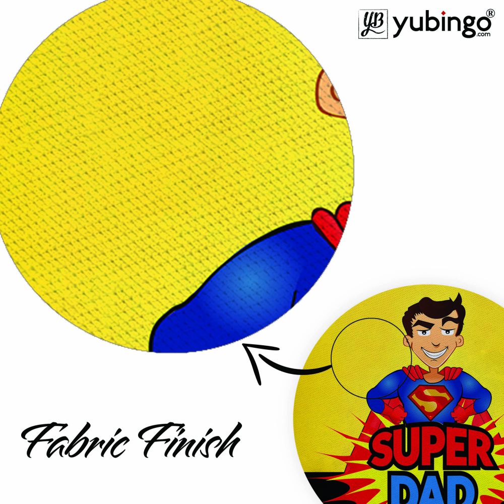 Super Dad Mouse Pad (Round)-Image3