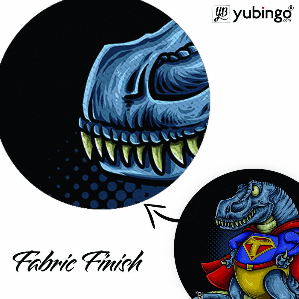 Super T-Rex Mouse Pad (Round)-Image3